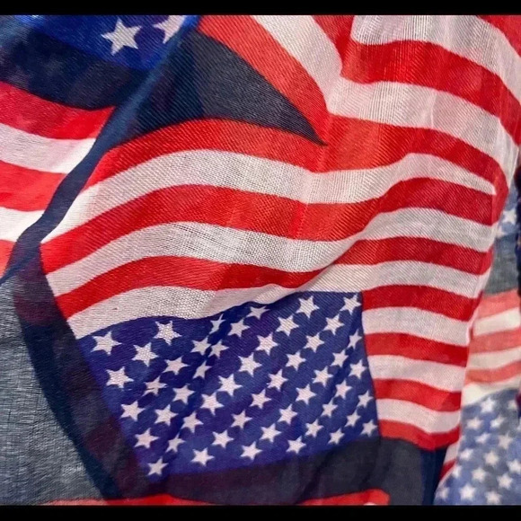 Scarf patriotic lightweight flag USA - Picture 2 of 5